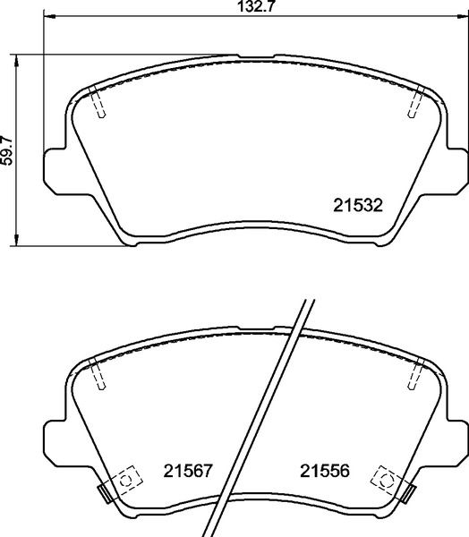 Zestaw klocków hamulcowych, hamulce tarczowe BREMBO P 30 123