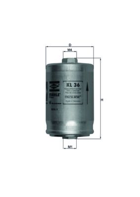Filtr paliwa MAHLE KL36