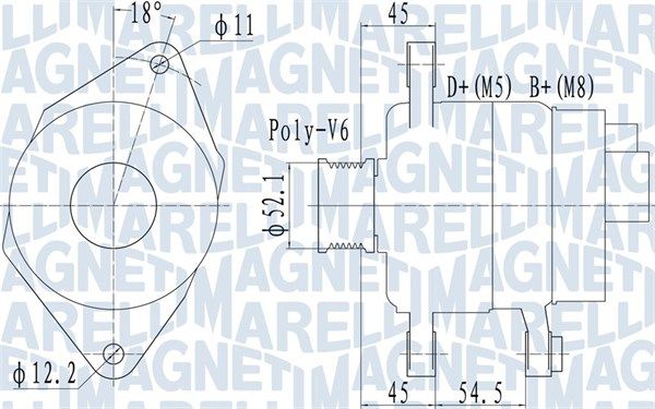 Alternator MAGNETI MARELLI 063732048010