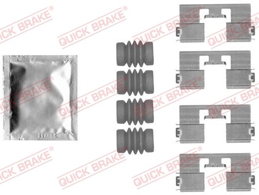 Zestaw akcesoriów, klocki hamulcowe QUICK BRAKE 109-1818