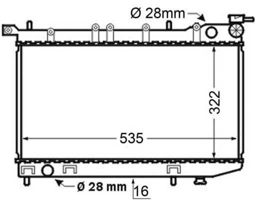 Chłodnica, układ chłodzenia silnika MAHLE cr 127 000s