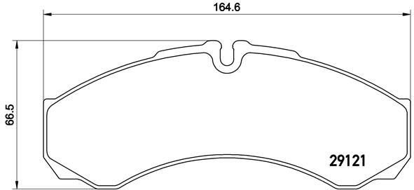 Zestaw klocków hamulcowych, hamulce tarczowe BREMBO P A6 017