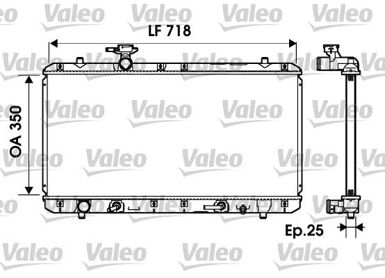 Chłodnica, układ chłodzenia silnika VALEO 734165