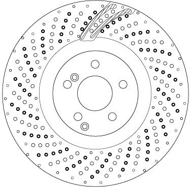 Tarcza hamulcowa TRW DF6873S