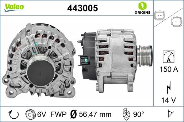Alternator VALEO 443005