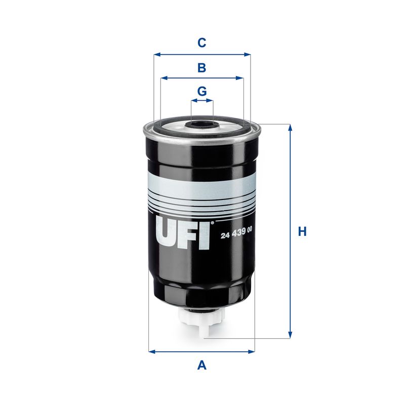 Filtr paliwa UFI 24.439.00