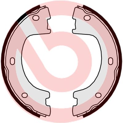 Zestaw szczęk hamulcowych, hamulec postojowy BREMBO S 50 521