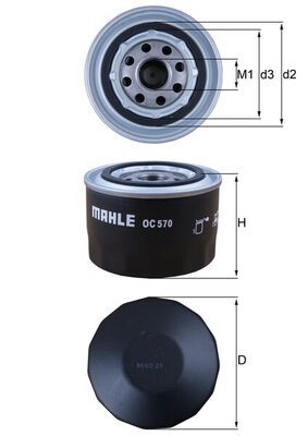 Filtr oleju MAHLE OC570
