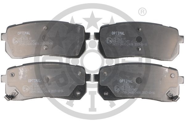 Zestaw klocków hamulcowych, hamulce tarczowe OPTIMAL BP-12282