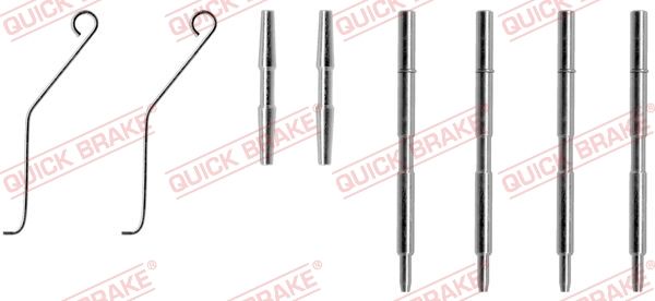 Zestaw akcesoriów, klocki hamulcowe QUICK BRAKE 109-1044