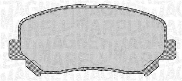 Zestaw klocków hamulcowych, hamulce tarczowe MAGNETI MARELLI 363916060710