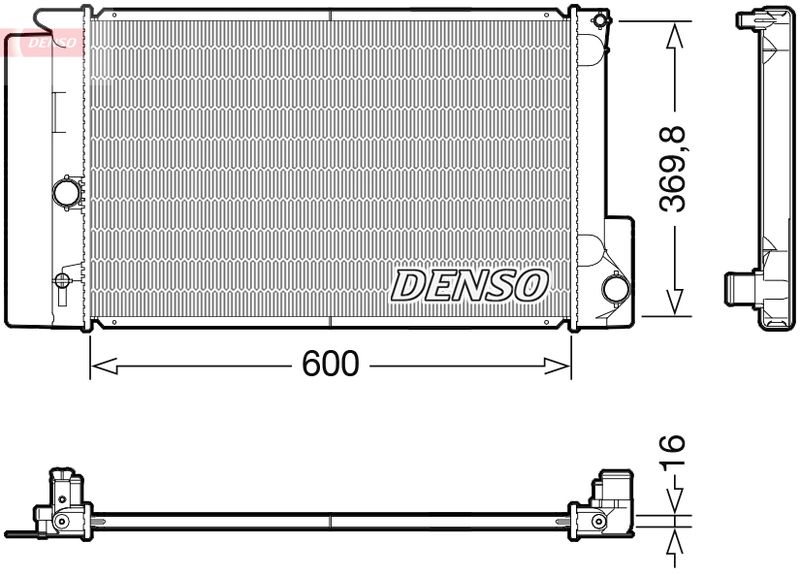 Chłodnica, układ chłodzenia silnika DENSO DRM50126