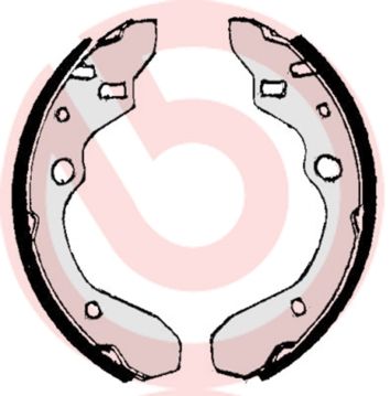 Zestaw szczęk hamulcowych BREMBO S 49 506