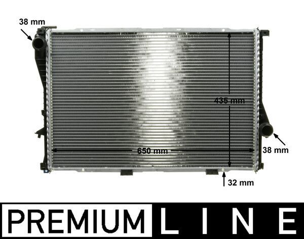 Chłodnica, układ chłodzenia silnika MAHLE cr 295 000p