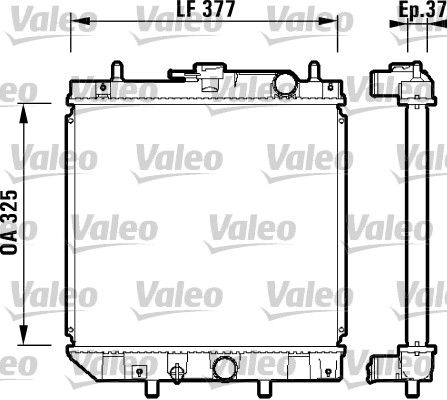 Chłodnica, układ chłodzenia silnika VALEO 731857