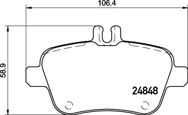 Zestaw klocków hamulcowych, hamulce tarczowe BREMBO P 50 135