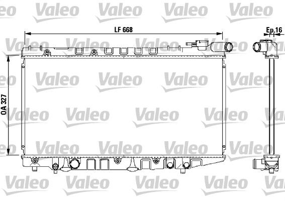 Chłodnica, układ chłodzenia silnika VALEO 731106