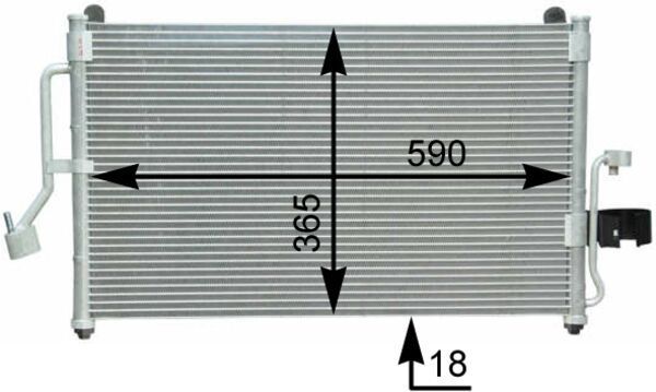 Skraplacz, klimatyzacja MAHLE AC418000S
