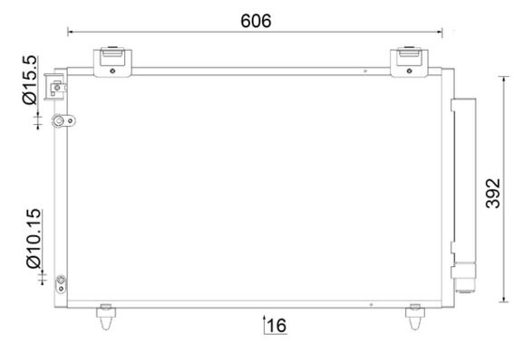 Skraplacz, klimatyzacja MAHLE AC831000S