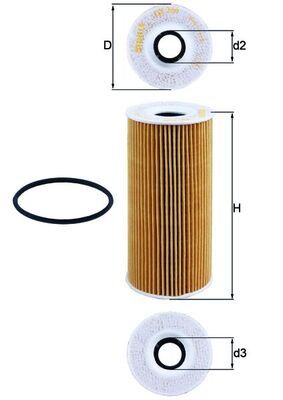 Filtr oleju KNECHT OX 366D