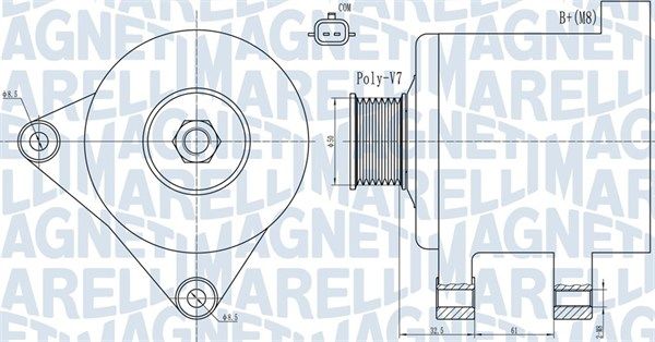 Alternator MAGNETI MARELLI 063731918010