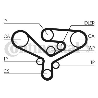 Pasek rozrządu CONTINENTAL CTAM CT1135