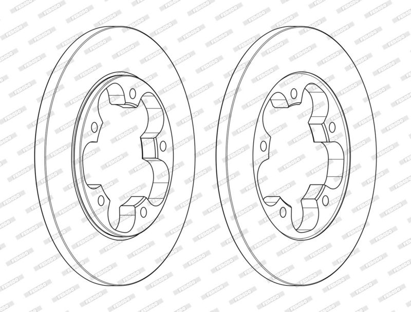 Tarcza hamulcowa FERODO DDF2484C