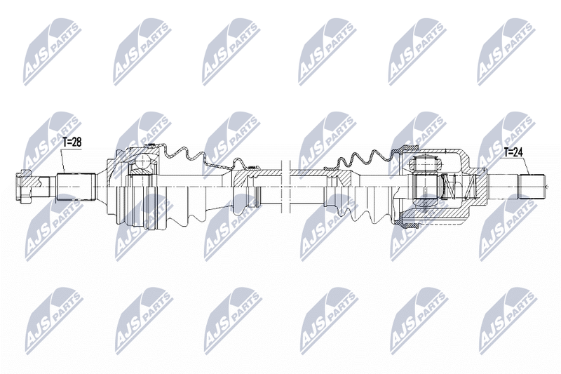 Wał napędowy NTY NPW-PE-077