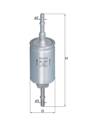 Filtr paliwa KNECHT KL 458