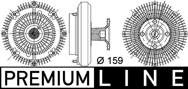 Sprzęgło, wentylator chłodzenia MAHLE CFC113000P