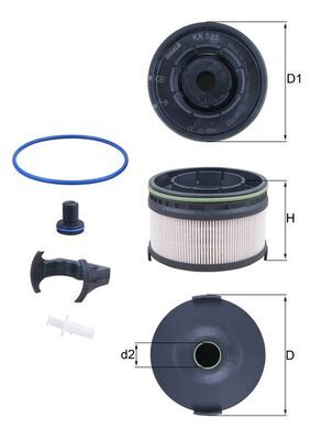 Filtr paliwa KNECHT KX 533KIT