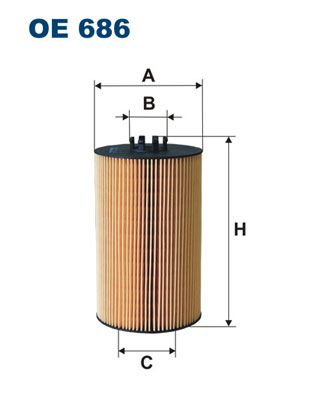 Filtr oleju FILTRON oe 686