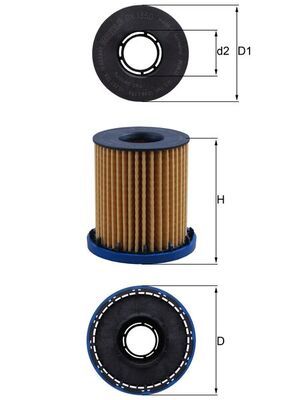 Filtr oleju MAHLE OX1350