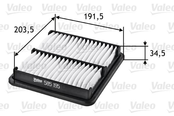 Filtr powietrza VALEO 585195