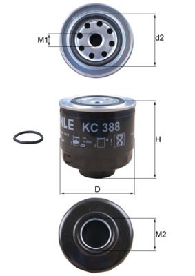 Filtr paliwa KNECHT KC 388D