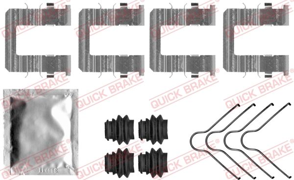 Zestaw akcesoriów, klocki hamulcowe QUICK BRAKE 109-0074