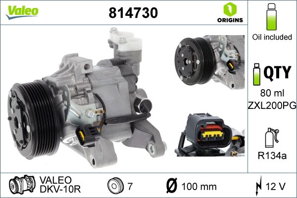 Sprężarka, klimatyzacja VALEO 814730