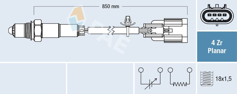 Sonda lambda FAE 77668