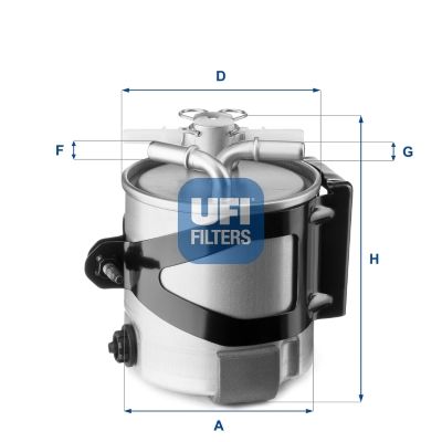 Filtr paliwa UFI 55.430.00