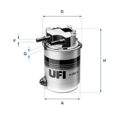 Filtr paliwa UFI 24.095.04