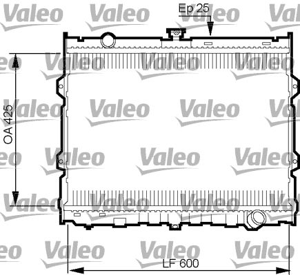 Chłodnica, układ chłodzenia silnika VALEO 734784