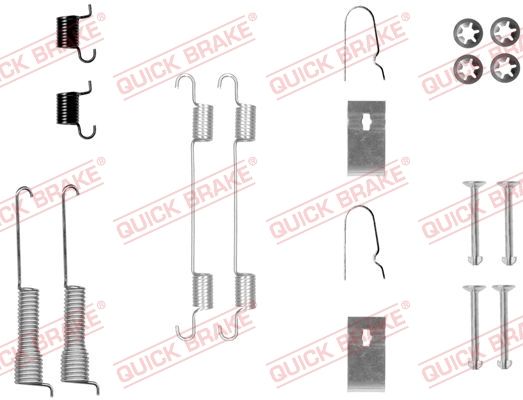 Zestaw akcesoriów, szczęki hamulcowe QUICK BRAKE 105-0800
