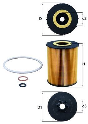 Filtr oleju KNECHT OX 636D