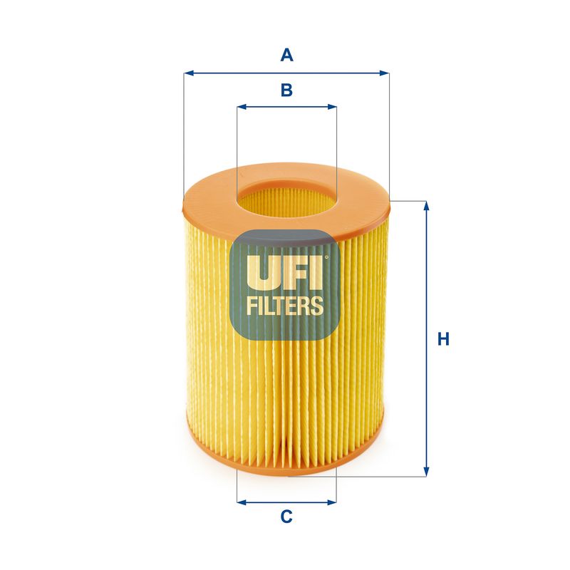 Filtr powietrza UFI 27.355.00