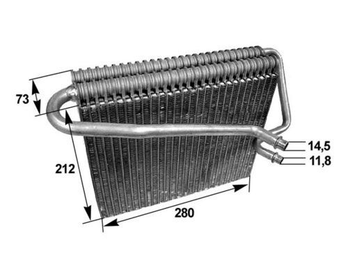 Parownik, instalacja klimatyzacji MAHLE ae 47 000s
