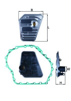 Filtr hydrauliczny, automatyczna skrzynia biegów MAHLE hx 167d