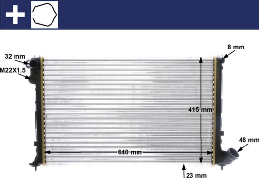 Chłodnica, układ chłodzenia silnika MAHLE CR593000S