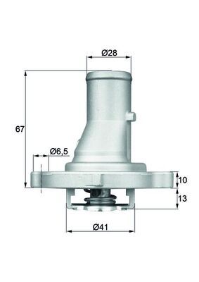 Termostat, płyn chłodzący MAHLE TI6887D