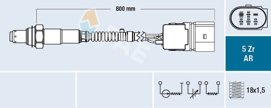 Sonda lambda FAE 75357