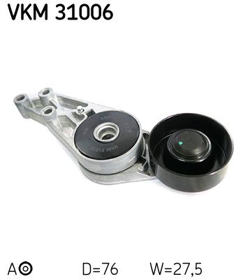 Rolka napinacza, pasek klinowy wielorowkowy SKF VKM 31006